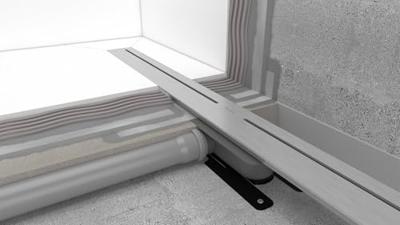 Douchegoot Easydrain PureFlow Dryphon 70cm Brushed Stainless Steel