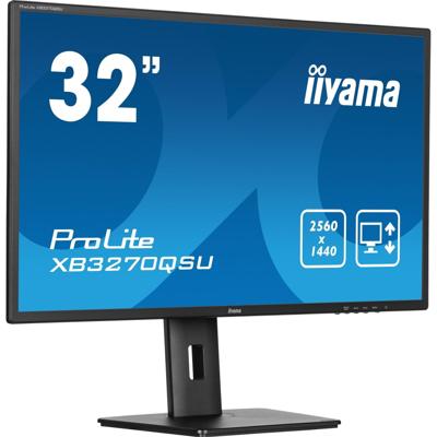 Iiyama ProLite XB3270QSU-B1 LED-monitor Energielabel E (A - G) 80 cm (31.5 inch) 2560 x 1440 Pixel 16:9 3 ms HDMI, DisplayPort, Hoofdtelefoon (3.5 mm Iiyama ProLite XB3270QSU-B1 LED-monitor Energielabel E (A - G) 80 cm (31.5 inch) 2560 x 1440 Pixel 16:9 3 ms HDMI, DisplayPort, Hoofdtelefoon (3.5 mm