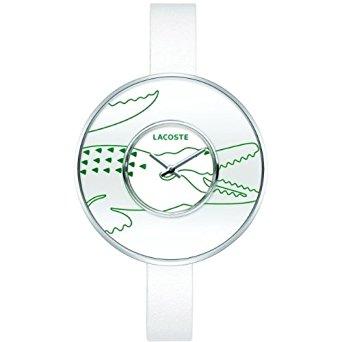 Lacoste horlogeband 2000544 / 2000543 Leder Wit 10mm Lacoste horlogeband 2000544 / 2000543 Leder Wit 10mm
