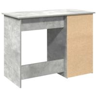 Bureau 102x50x75 cm bewerkt hout betongrijs - thumbnail