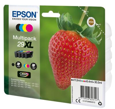Originele inkt cartridge Epson Nº 29 XL Zwart/Cyaan/Magenta/Geel (8 Stuks) (1 Stuks) Originele inkt cartridge Epson Nº 29 XL Zwart/Cyaan/Magenta/Geel (8 Stuks) (1 Stuks)