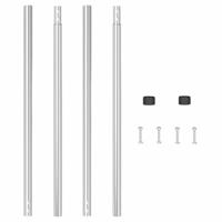 Hekpalen 2 pcs Zilver 180 cm Gegalvaniseerd staal - thumbnail