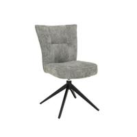 Tower Living Draaibare Eetkamerstoel 'Bardi' kleur Zilver - thumbnail