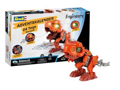 Revell Engineers Electric T.-Rex Adventskalender Bouwpakket, Speelgoed Leeftijdsklasse Vanaf 8 jaar Revell Engineers Electric T.-Rex Adventskalender Bouwpakket, Speelgoed Leeftijdsklasse Vanaf 8 jaar