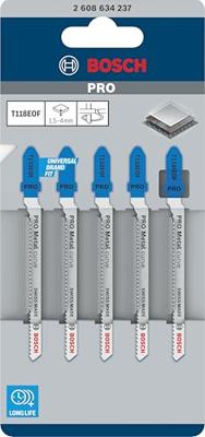 Bosch Professional T118EOF Decoupeerzaagblad PRO Metal curve VE=5 - 2608634237 - thumbnail