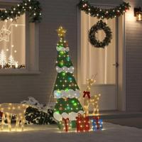 Verlichte Kerstboom met 3 Cadeau Dozen 2D Warm Wit 180 cm - thumbnail