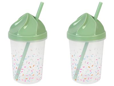 ERNESTO IJsbekerset (IJsbeker rietje/set van 2) ERNESTO IJsbekerset (IJsbeker rietje/set van 2)