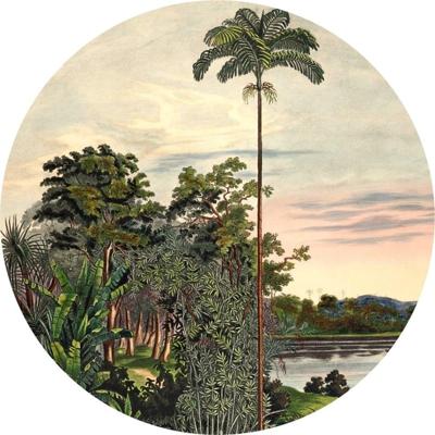 Komar Le Jardin; Komar Dots Behangcirkel Vintage Landscape - D1-094