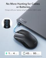 ESR MagMouse Muis Radiografisch, Bluetooth Optisch Zwart 3 Toetsen 4800 dpi Intelligent scrollwiel - thumbnail