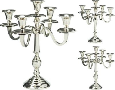 Kandelaar 30 cm zilver 2ass Nampook - Nampook