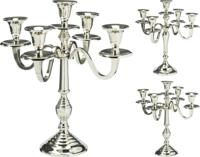 Kandelaar 30 cm zilver 2ass Nampook - Nampook - thumbnail