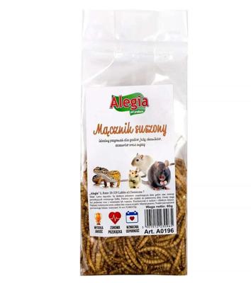 ALEGIA Dried mealworm - snack voor knaagdieren - 60g