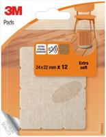 3M Viltjes, Extra soft, ft 24 x 22 mm, blister van 12 stuks - thumbnail