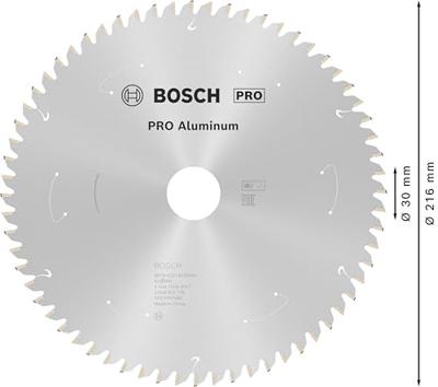 Bosch Accessories Bosch Power Tools 2608837776 Cirkelzaagblad 216 x 30 mm Aantal tanden: 64 1 stuk(s)