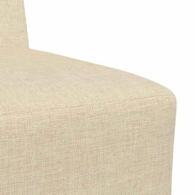 Fauteuil 55 cm stof crèmekleurig