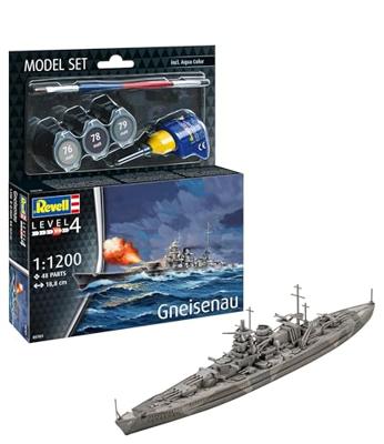 Revell 1/1200 Battleship Gneisenau Model-Set Revell 1/1200 Battleship Gneisenau Model-Set