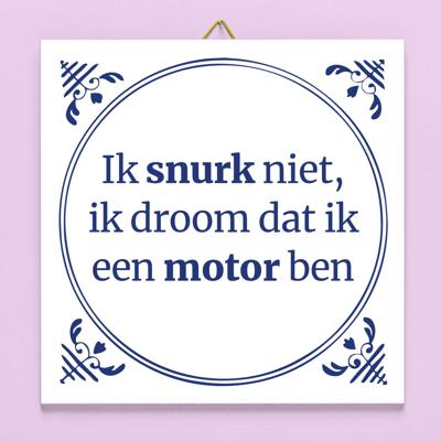 Tegeltje Ik snurk niet