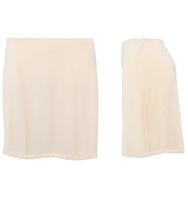 Gaubert Onderrok 49-54CM - Gladde Jupon - Wit - Zwart - Huidskleur - thumbnail