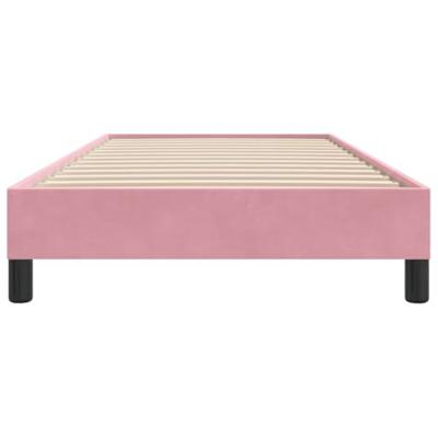 Bedframe zonder matras 100x220 cm fluweel roze