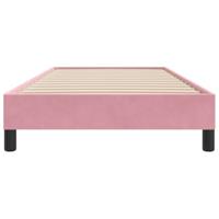 Bedframe zonder matras 100x220 cm fluweel roze - thumbnail