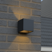 Lumo Cube Antraciet - Wandarmatuur zonder lichtbron - Excl 1xG9 - IP65 - thumbnail