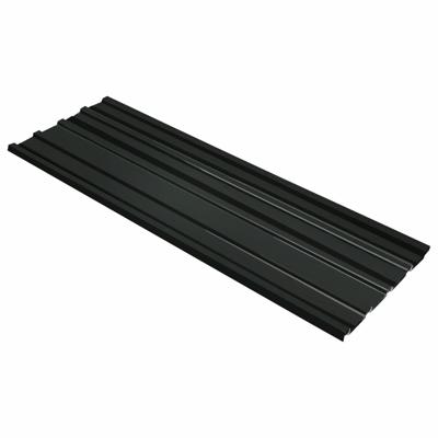 Dakpanelen 12 st gegalvaniseerd staal antraciet