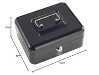 YALE Kassa - Muntvangers - 15 x 12 x 8 cm - Zwart - thumbnail