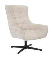 Livingfurn Draaifauteuil 'Naomi' kleur Toffee - thumbnail