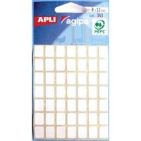 Agipa witte etiketten in etui ft 9 x 13 mm (b x h), 343 stuks, 49 per blad - thumbnail