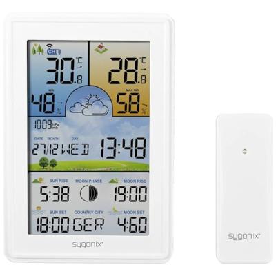 Sygonix SY-5509564 Digitaal weerstation Verwachting voor 12 tot 24 uur Aantal sensoren max.: 3 stuk(s) Sygonix SY-5509564 Digitaal weerstation Verwachting voor 12 tot 24 uur Aantal sensoren max.: 3 stuk(s)