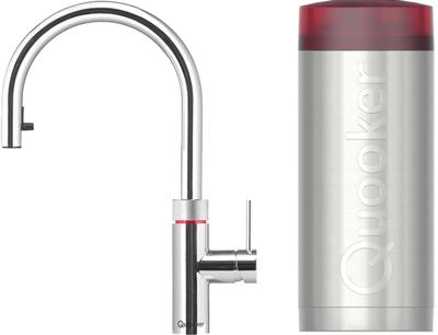 Quooker Flex met COMBI+ boiler 3-in-1 kokend water kraan chroom