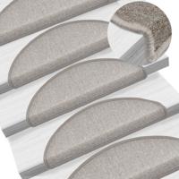 Trapmatten 15 st 65x24x4 cm Taupe Halfrond Groot - thumbnail