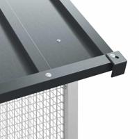 Vogelkooi Antraciet 165 x 165 x 200 cm Gegalvaniseerd staal - thumbnail