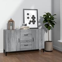 Dressoir 100x36x60 cm bewerkt hout grijs sonoma eikenkleurig - thumbnail