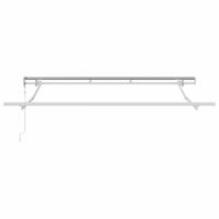 VidaXL Zijde frame wit 3 x 2 m metaal - thumbnail