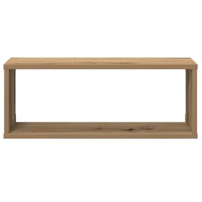 Wandschappen kubus 6 st 60x15x23 cm hout artisanaal eiken