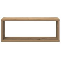 Wandschappen kubus 6 st 60x15x23 cm hout artisanaal eiken - thumbnail