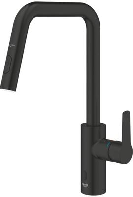 Grohe Start E keukenmengkraan met handmatige en touch-free bediening matte black