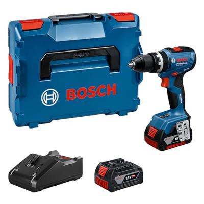 Bosch Blauw GSB 18V-65 Accu klopboorschroevendraaier | 2x GBA 18V 5,0 Ah & GAL 18V-40 Lader - 06019N3303 Bosch Blauw GSB 18V-65 Accu klopboorschroevendraaier | 2x GBA 18V 5,0 Ah & GAL 18V-40 Lader - 06019N3303