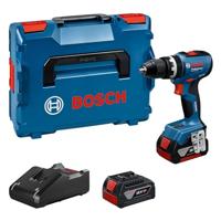 Bosch Blauw GSB 18V-65 Accu klopboorschroevendraaier | 2x GBA 18V 5,0 Ah & GAL 18V-40 Lader - 06019N3303 - thumbnail