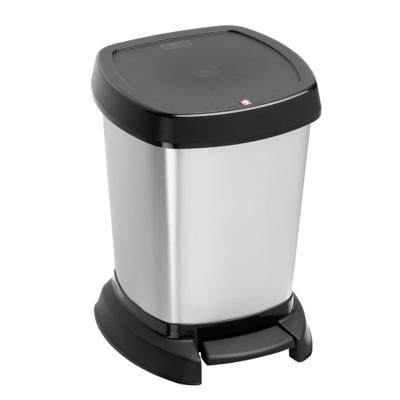 Rotho Paso Pedaalemmer 6L Zilver/Metallic Rotho Paso Pedaalemmer 6L Zilver/Metallic