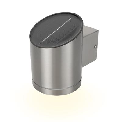 Solar Wandlamp LED Zilver