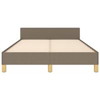 Bedframe zonder matras 120x200 cm stof taupe - thumbnail