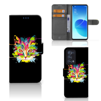 OPPO Reno 6 Pro Plus 5G Leuk Hoesje Cat Color - thumbnail