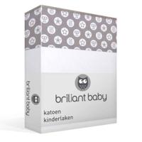 Briljant Wieglaken Freddy Grijs 100x150 - thumbnail