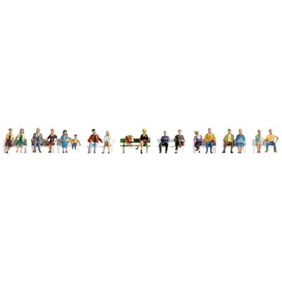 NOCH 16131 H0 Zittende mensen figuren Geverfd, Zittend NOCH 16131 H0 Zittende mensen figuren Geverfd, Zittend