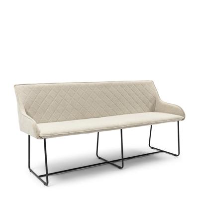 Rivièra Maison Eetkamerbank 'Frisco Drive' Mouliné Linnen, 170cm, kleur Fabulous Flax