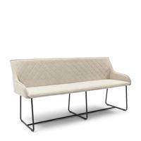 Rivièra Maison Eetkamerbank 'Frisco Drive' Mouliné Linnen, 170cm, kleur Fabulous Flax - thumbnail