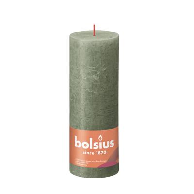 Bolsius Kaars 19x6,8 cm Olijfgroen Bolsius Kaars 19x6,8 cm Olijfgroen
