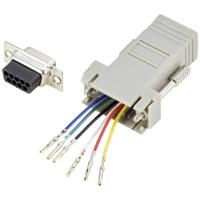 TRU COMPONENTS D-sub adapter D-sub stekker 9-polig - RJ12-bus 1 stuk(s) - thumbnail
